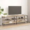 Image de vidaXL vidaXL Meuble TV chêne sonoma 160x30x50 cm bois d'ingénierie