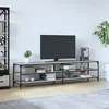 Image de vidaXL Meuble TV sonoma gris 200x30x50 cm bois d'ingénierie et métal