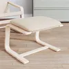 Image de vidaXL Repose-pied Crème 51x41x40 cm Tissu