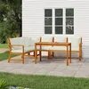 Image de vidaXL Ensemble à manger de jardin coussins 5 pcs Bois acacia