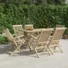 Image de vidaXL Vidaxl Salon De Jardin 7 Pcs Gris Bois De Teck Solide