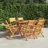 Image de vidaXL Chaises de jardin pliantes lot de 6 55x61x90cm bois massif teck3155062