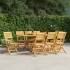 Image de vidaXL Chaises de jardin pliantes lot de 8 47x62x90cm bois massif teck3155066