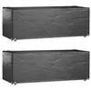 Image de vidaXL Housses salon de jardin 2pcs 8oeillets 192x82x65cm rectangulaire3155349