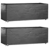 Image de Vidaxl Housses Salon De Jardin 2pcs 8oeillets 192x82x65cm Rectangulaire