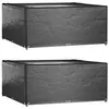 Image de vidaXL Housses de salon de jardin 2 pcs 16 oeillets 205x205x90 cm carré3155350
