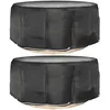 Image de Vidaxl Housses Pour Meubles De Jardin 2 Pcs 10 Oeillets Ã260x90 Cm Rond