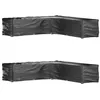 Image de vidaXL Housses de salon de jardin en forme de L 2 pcs 20 oeillets3155375