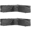 Image de vidaXL Housses de salon de jardin en forme de L 2 pcs 20 oeillets3155376