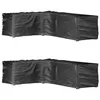 Image de vidaXL Housses de salon de jardin en forme de L 2 pcs 16 oeillets3155379