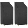 Image de vidaXL Housses de chaise de jardin 2 pcs 8 oeillets 65x65x110/150 cm PE3155387