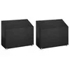 Image de vidaXL Housses de banc de jardin 2 pcs 8 oeillets 160x70x70/88 cm PE3155390
