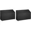 Image de vidaXL Vidaxl Housses De Banc De Jardin 2 Pcs 8 ?illets 190x70x70/88 Cm Pe