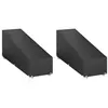 Image de vidaXL Housses pour chaise longue 2 pcs 12 oeillets 205x75x40/70 cm PE3155394