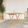 Image de vidaXL Table pliable de jardin 110x110x75 cm bois massif de teck362617