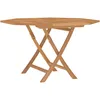 Image de vidaXL Vidaxl Table Pliable De Jardin 110x110x75 Cm Bois Massif De Teck