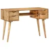 Image de vidaXL Bureau avec tiroirs 110x47x76 cm bois de manguier solide351593