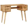 Image de vidaXL Bureau avec tiroirs 110x47x76 cm bois de manguier solide