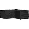 Image de vidaXL Housse de salon de jardin en forme de L 12 oeillets 185x185x70cm319313