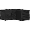 Image de vidaXL Housse de salon de jardin en forme de L 12 oeillets 185x185x90cm319314