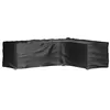 Image de vidaXL Housse de salon de jardin en forme de L 16 oeillets 260x210x80cm319326