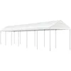 Image de Vidaxl BelvÃ©dÃ¨re Avec Toit Blanc 13,38x2,28x2,69 M PolyÃ©thylÃ¨ne