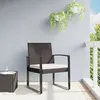 Image de Vidaxl Chaises Ã Manger De Jardin Lot De 2 Marron Rotin Pp