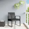 Image de vidaXL Chaises à manger de jardin lot de 2 gris foncé rotin PP360205