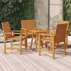 Image de vidaXL Chaises à manger de jardin lot de 4 bois massif d'acacia3155975