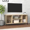 Image de vidaXL Meuble TV chêne sonoma 102x35x45 cm bois d'ingénierie