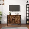 Image de vidaXL Vidaxl Meuble Tv Avec Portes Chêne Sonoma 60x35x45cm Bois D'ingénierie