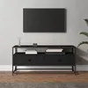 Image de vidaXL Meuble TV noir 100x35x45 cm bois d'ingénierie826305