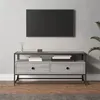 Image de vidaXL Meuble TV sonoma gris 100x35x45 cm bois d'ingénierie826308