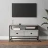Image de vidaXL Meuble TV sonoma gris 80x35x45 cm bois d'ingénierie826313