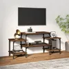Image de vidaXL Meuble TV ChÃªne marron 117x35x52 cm Bois d'ingÃ©nierie
