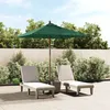 Image de vidaXL Vidaxl Parasol De Jardin Avec Mât En Bois Vert 198x198x231 Cm