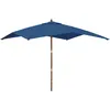 Image de vidaXL Parasol De Jardin Avec Mât En Bois Bleu Azuré 300x300x273 Cm Vidaxl Vidaxl