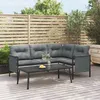 Image de Vidaxl Salon De Jardin 2 Pcs Anthracite Acier