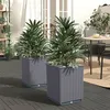 Image de vidaXL Jardinières 2 pcs bleu gris 30x30x37 cm polypropylène364180