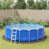 Image de vidaXL Bâche de piscine gris clair Ø458 cm géotextile polyester94228