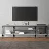 Image de vidaXL Meuble TV sonoma gris 161x35x45 cm bois d'ingÃ©nierie et fer