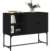 Image de vidaXL vidaXL Buffet noir 100x40x79,5 cm bois d'ingénierie