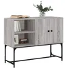 Image de vidaXL Buffet sonoma gris 100x40x79,5 cm bois d'ingÃ©nierie