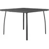 Image de Table De Jardin Anthracite 100x100x72 Cm Treillis D'acier Vidaxl Vidaxl