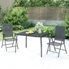 Image de Table De Jardin Anthracite 110x80x72 Cm Treillis D'acier