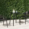 Image de vidaXL Vidaxl Table De Jardin Anthracite 50x50x71 Cm Acier