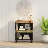 Image de vidaXL Armoire latérale 60x33x75 cm bois massif de récupération