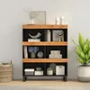 Image de vidaXL Vidaxl Armoire Latérale 85x33x107 Cm Bois Massif D'acacia