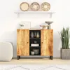 Image de vidaXL Buffet avec 2 portes 90x33x75 cm bois massif de manguier352925