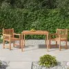 Image de vidaXL Ensemble à manger de jardin 3 pcs Bois de teck massif